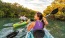 Woman kayaking in the river